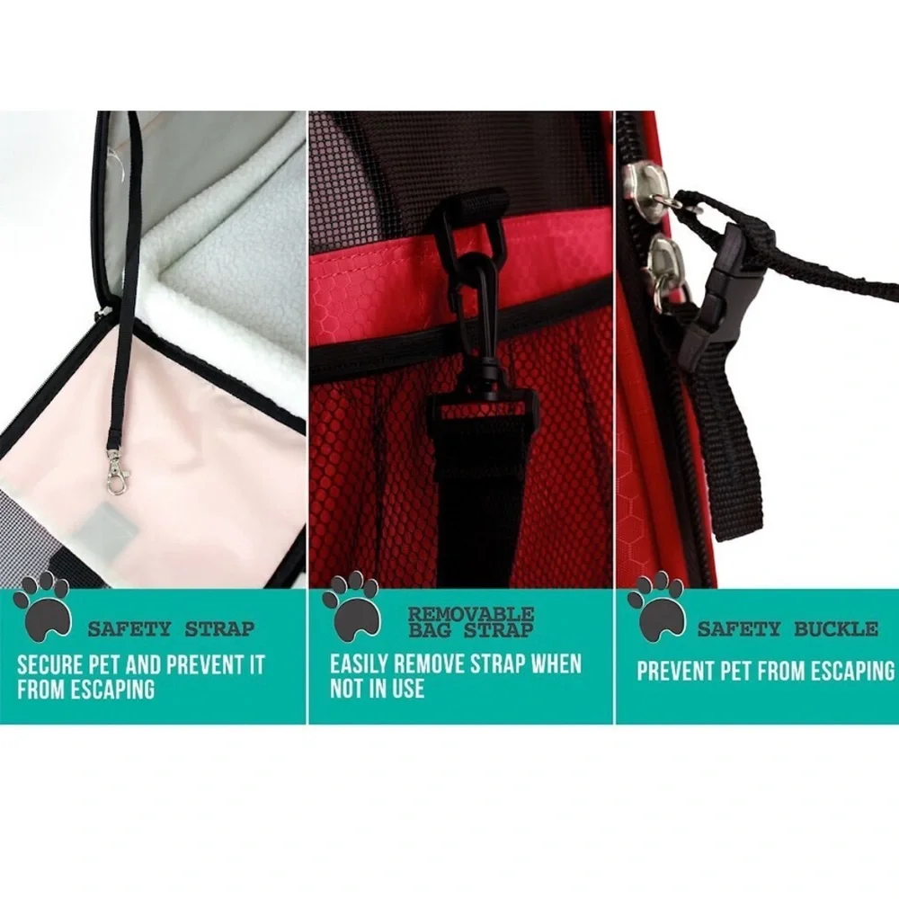NWT PetAmi Premium Airline Approved Soft-Sided Dog & Cat Travel Carrier